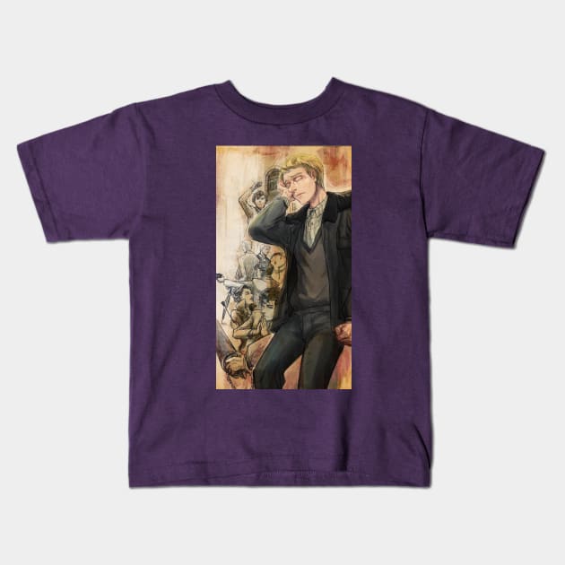 BBC Sherlock-John Kids T-Shirt by ArashiC